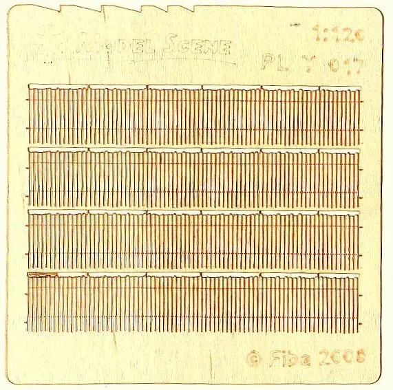 Albion Model Scene Wooden fence irregular cut II clôture bois 2 pièces