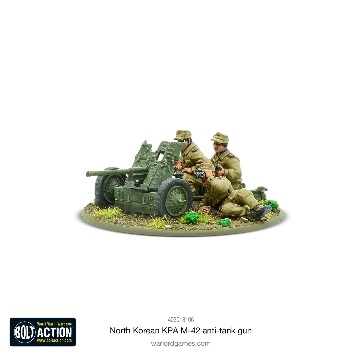 Warlord Games Bolt Action Korean War North Korean KPA M-42 anti-tank gun canon métal