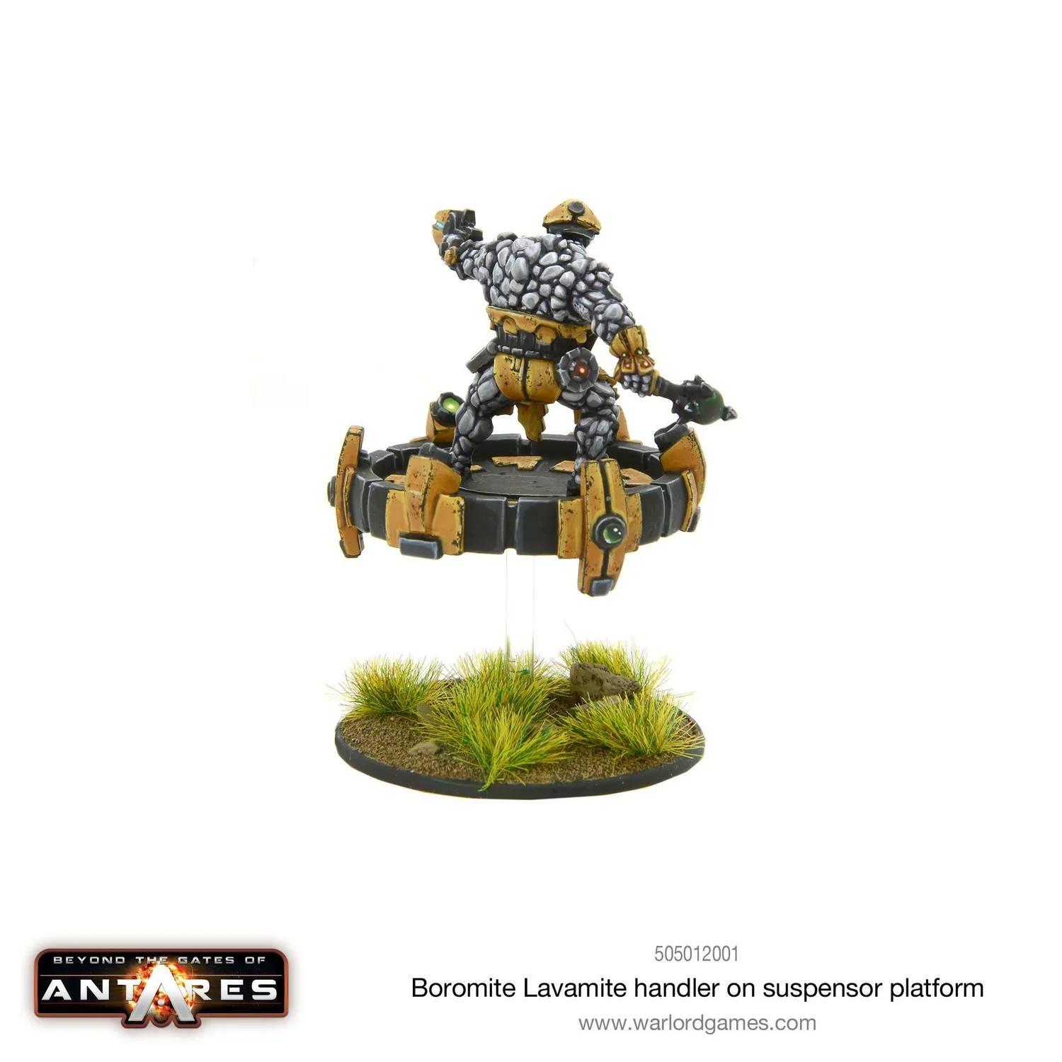 Bolt Action Boromite Lavamite handler on suspensor platform figurine métal