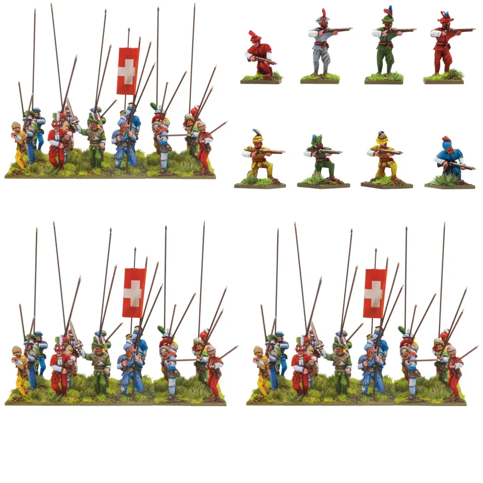 Pike & Shotte Push of Pike piquiers suisses métal 80 figs