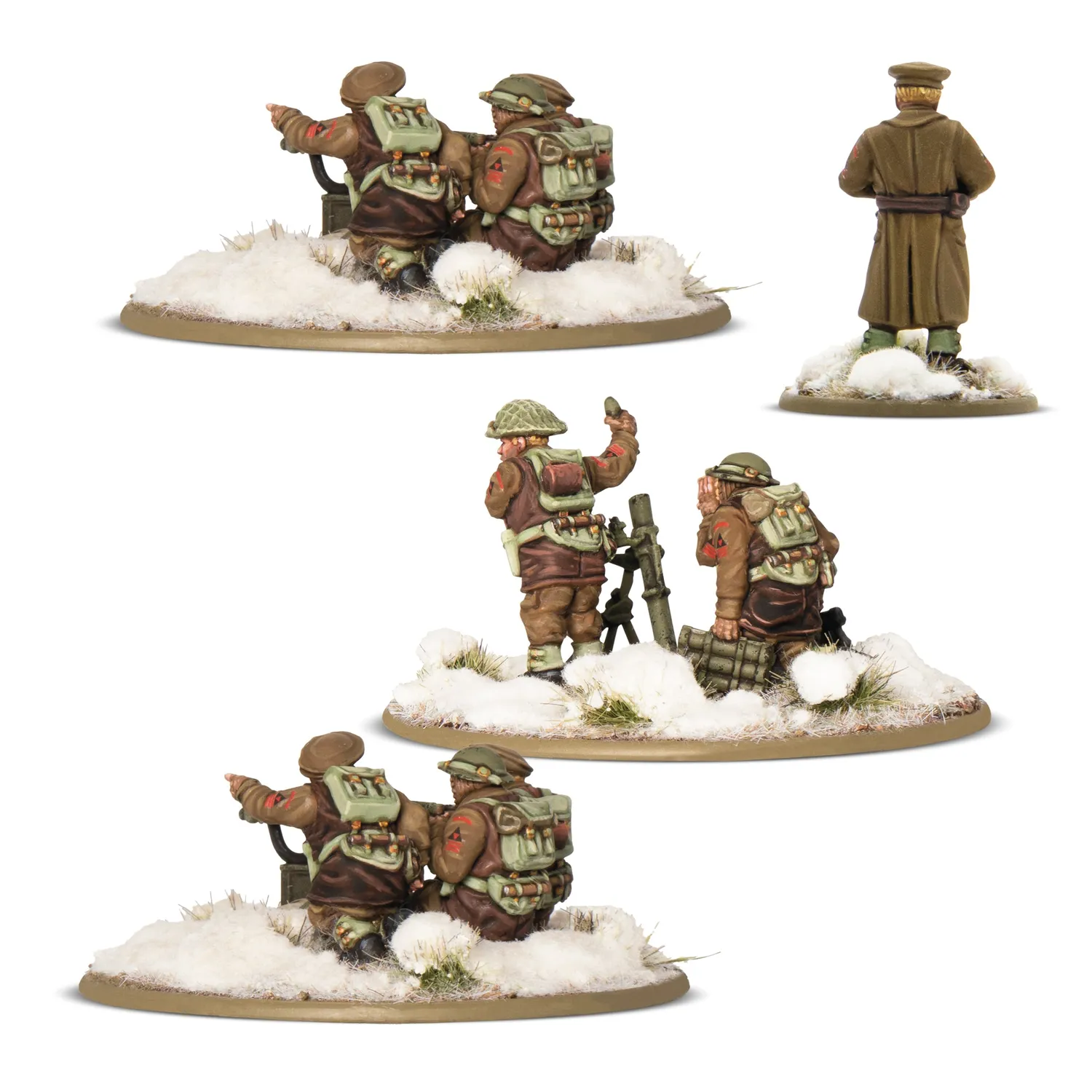 Bolt Action British & Canadian Infantry (Winter) Heavy Weapons Platoon figurines hiver
