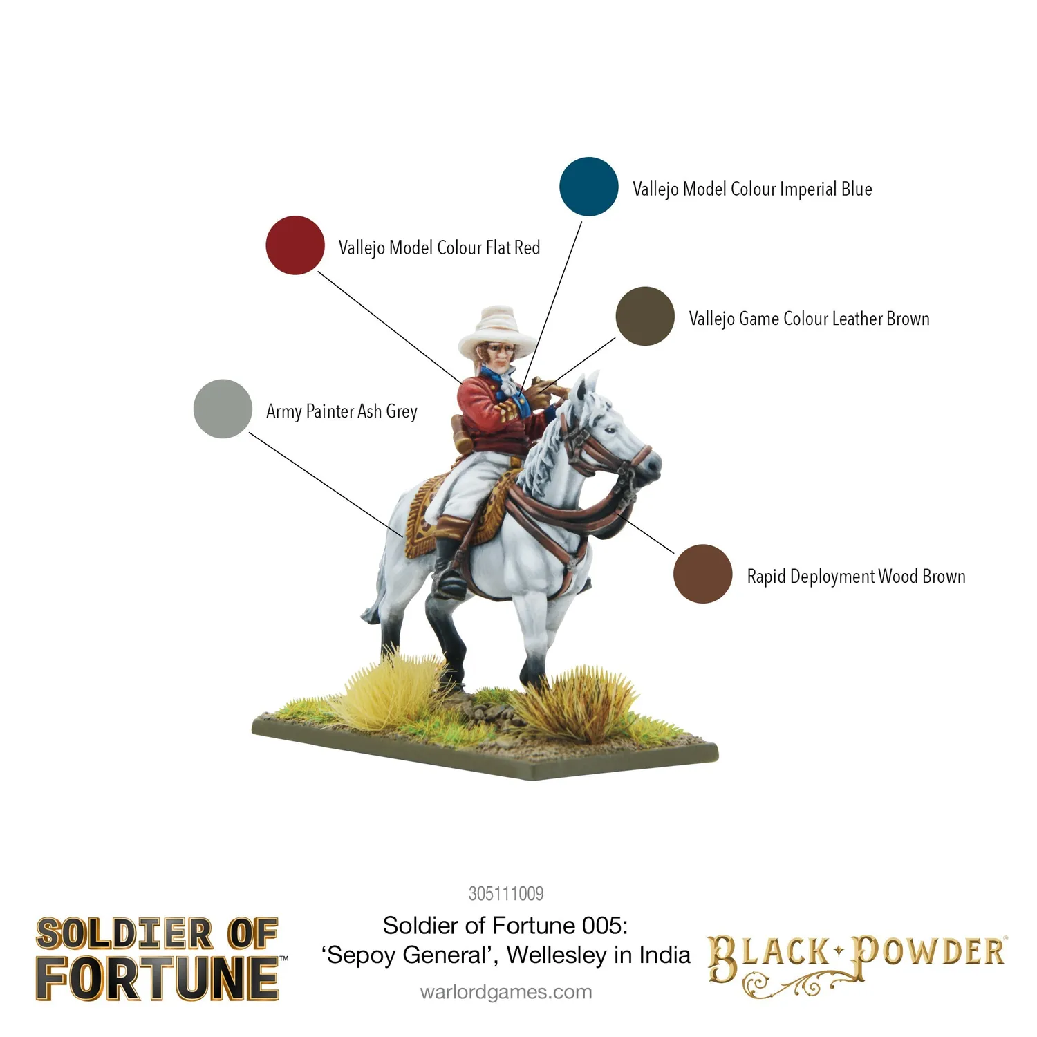 Bolt Action Soldier of Fortune 005 Sepoy General figurine métal