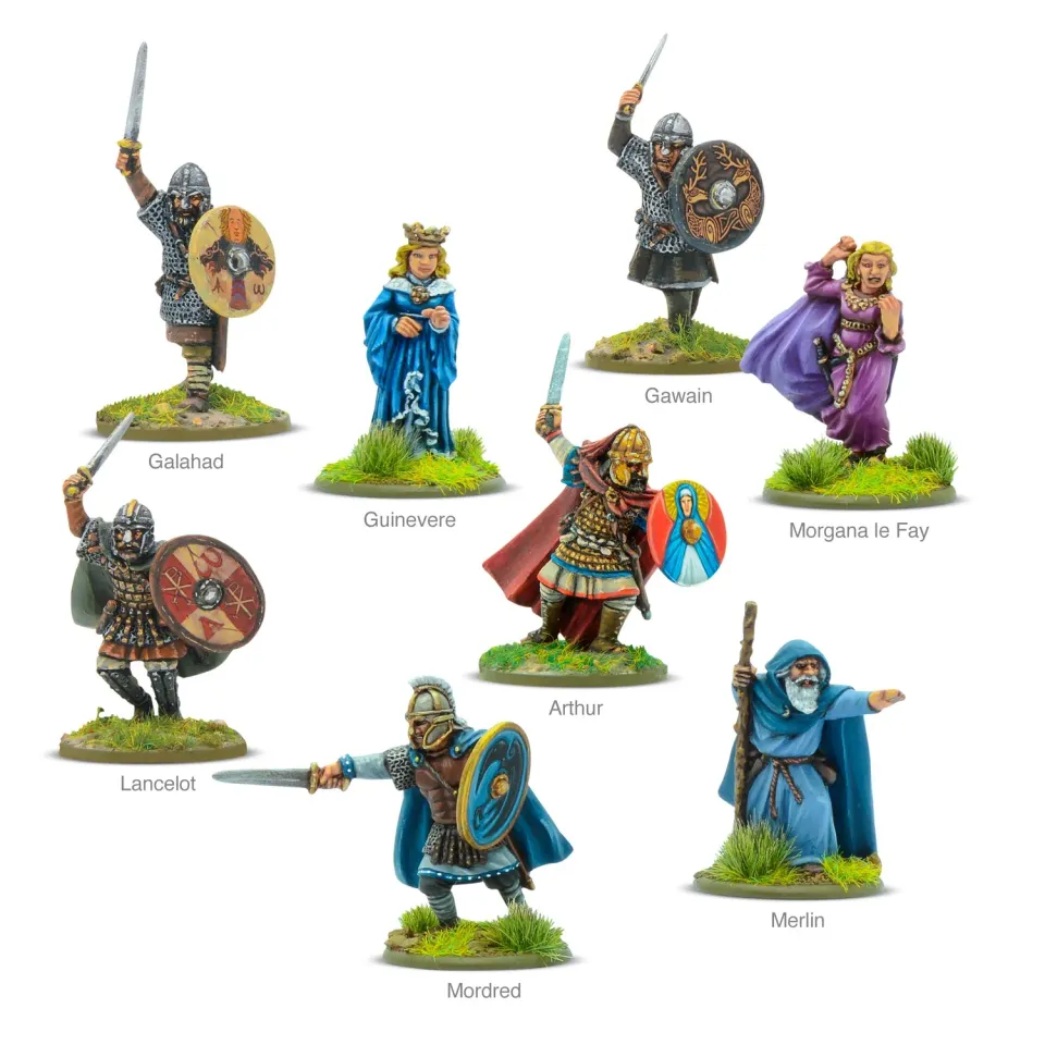 Bolt Action Hail Caesar Heroes of Camelot résine 8 figurines