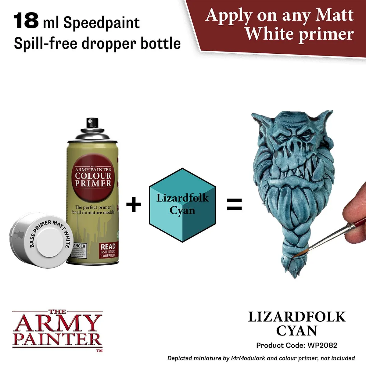 Army Painter Speedpaint Lizardfolk Cyan peinture contrast cyan 18ml