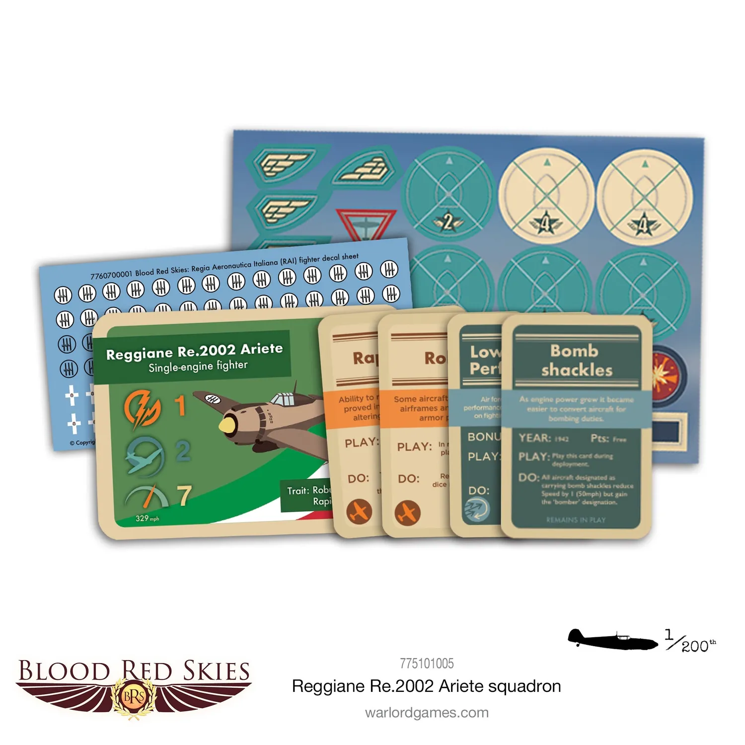 Blood Red Skies Reggiane Re.2002 Ariete escadrille avions