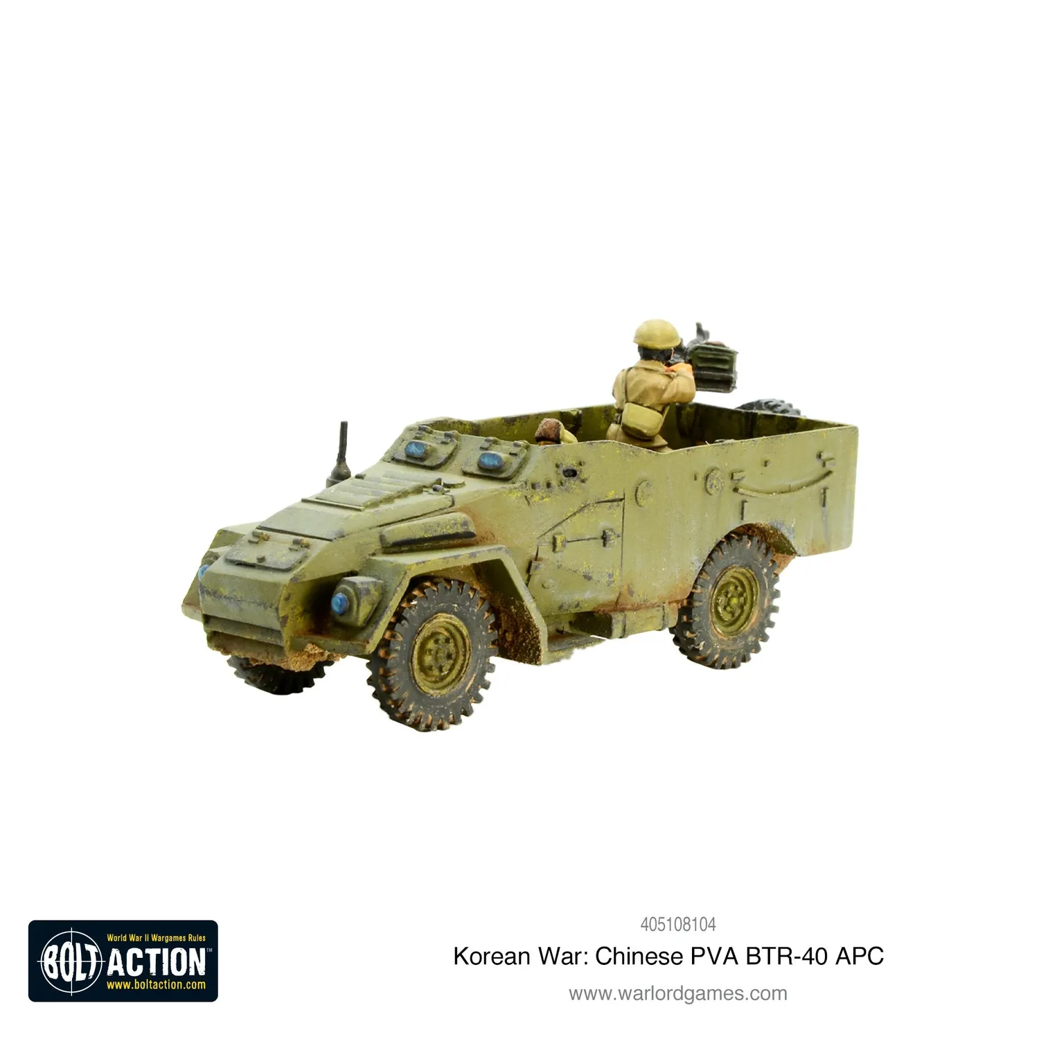 Warlord Games Bolt Action BTR-40 PVA chinois Corée résine 28 mm
