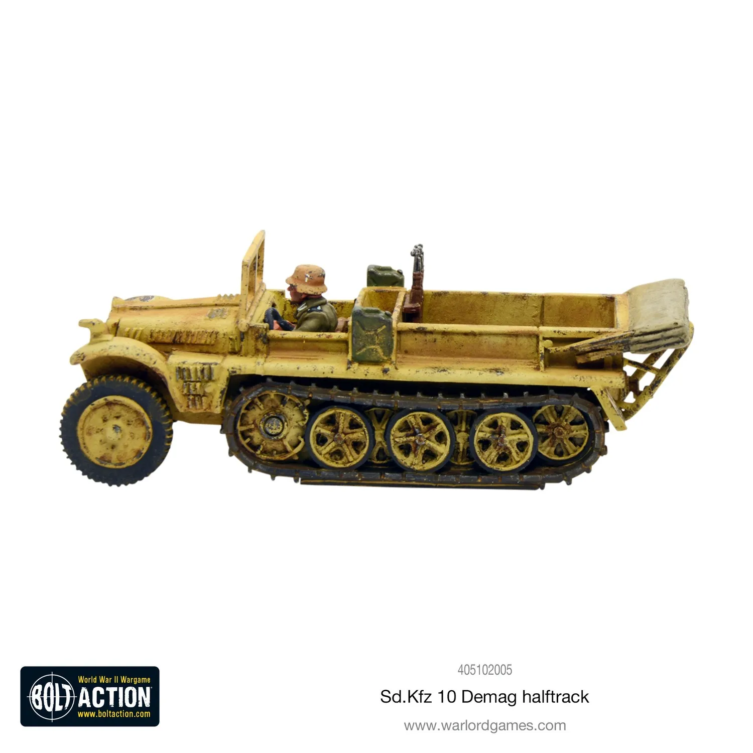 Bolt Action Sd.KFZ 10 Demag Halftrack véhicule 1 unité remorqueur