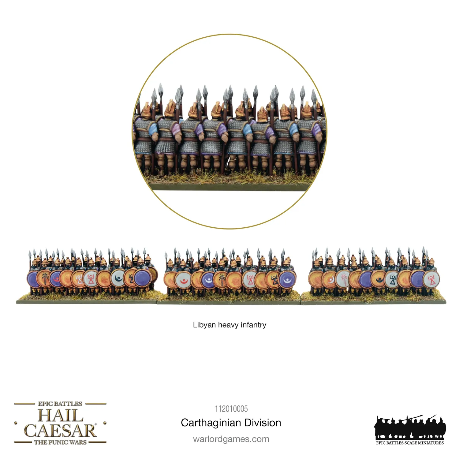 Bolt Action Hail Caesar Epic Battles Carthaginian division armée plastique