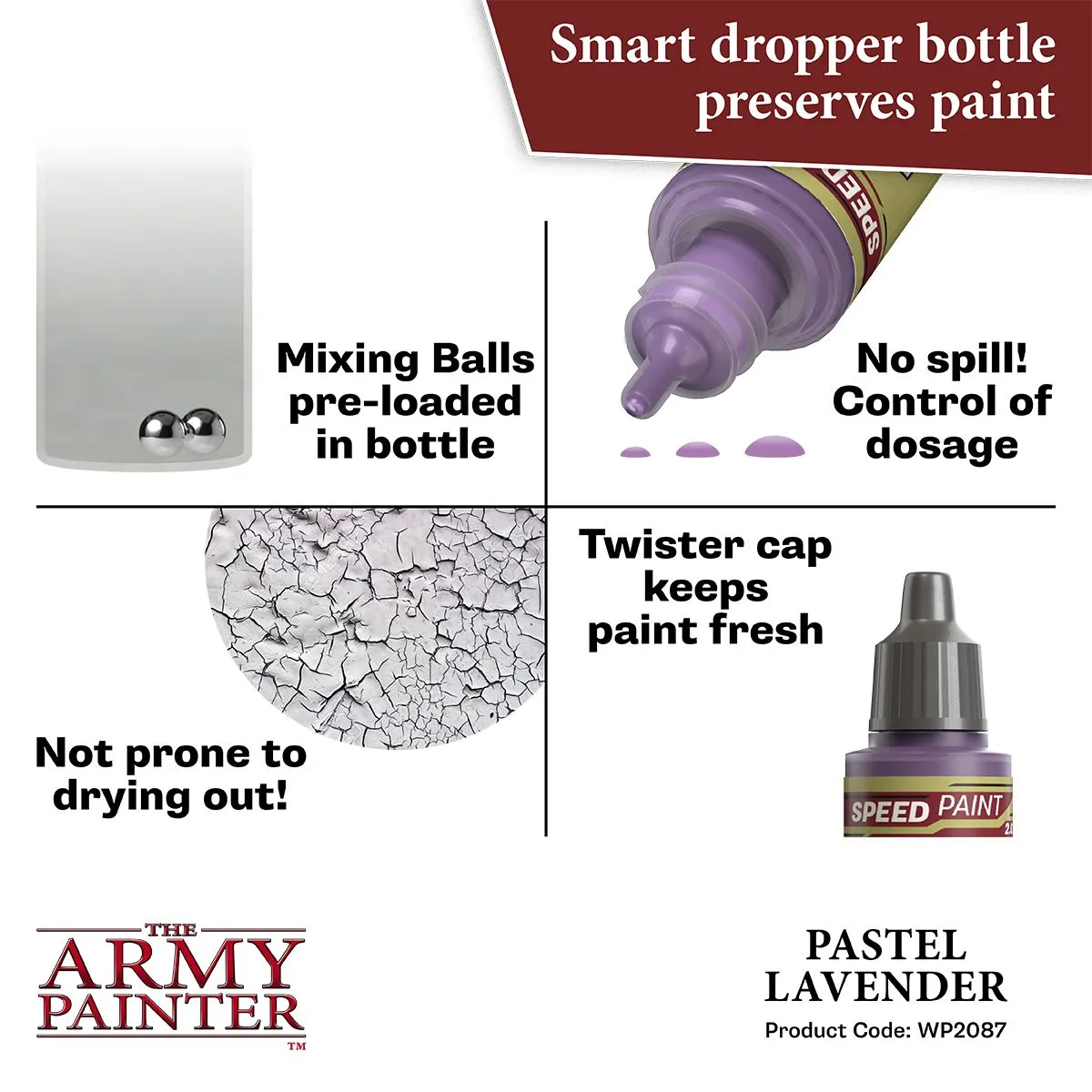 Army Painter Speedpaint Pastel Lavender peinture 18ml
