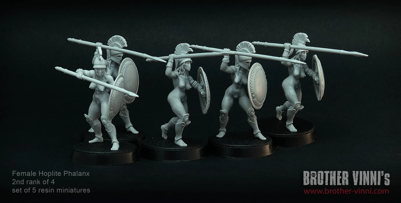 Brother Vinni Female Hoplites 2/4 figurines résine 28mm x5