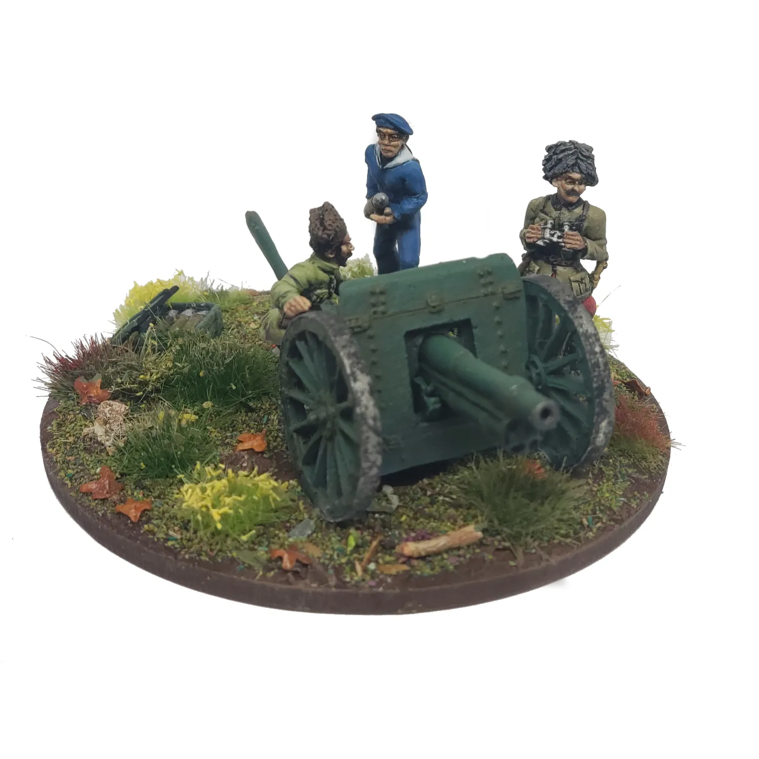 DES TRANCHEES AUX BARRICADES Ares Wargames Canon makhnoviste figurines métal 28mm