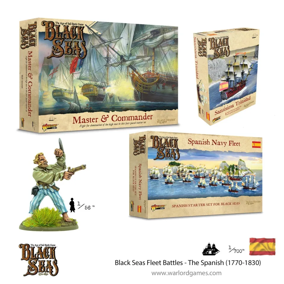 Bolt Action Black Seas Fleet Battles The Spanish 1770-1830 jeu flotte espagnole