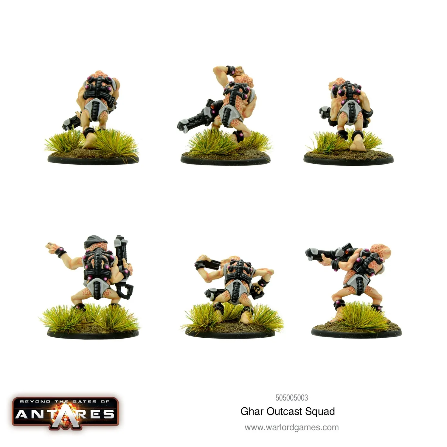 Bolt Action Ghar Outcast squad figurines métal 6 pièces