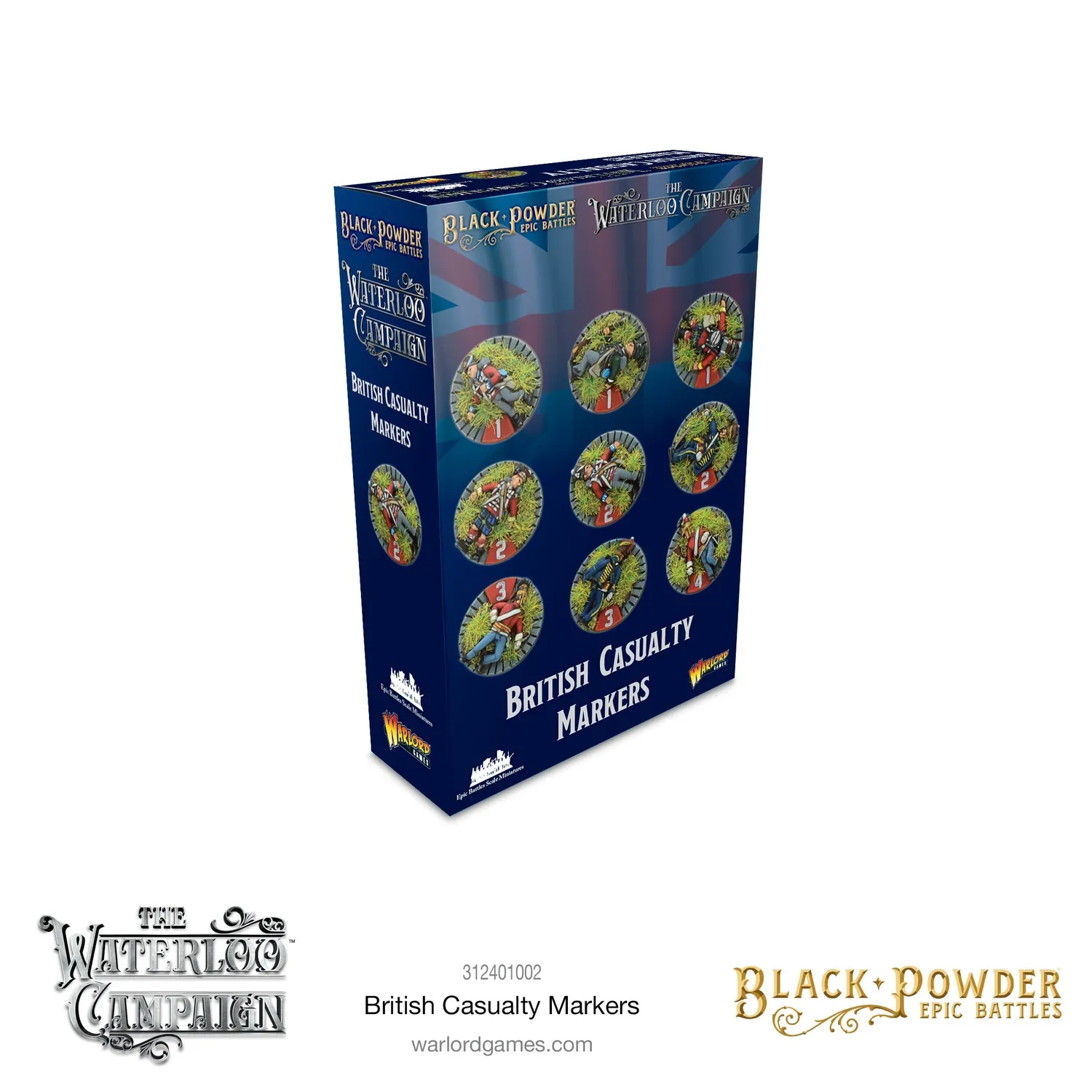 Warlord Black Powder Epic British marqueurs pertes résine x18