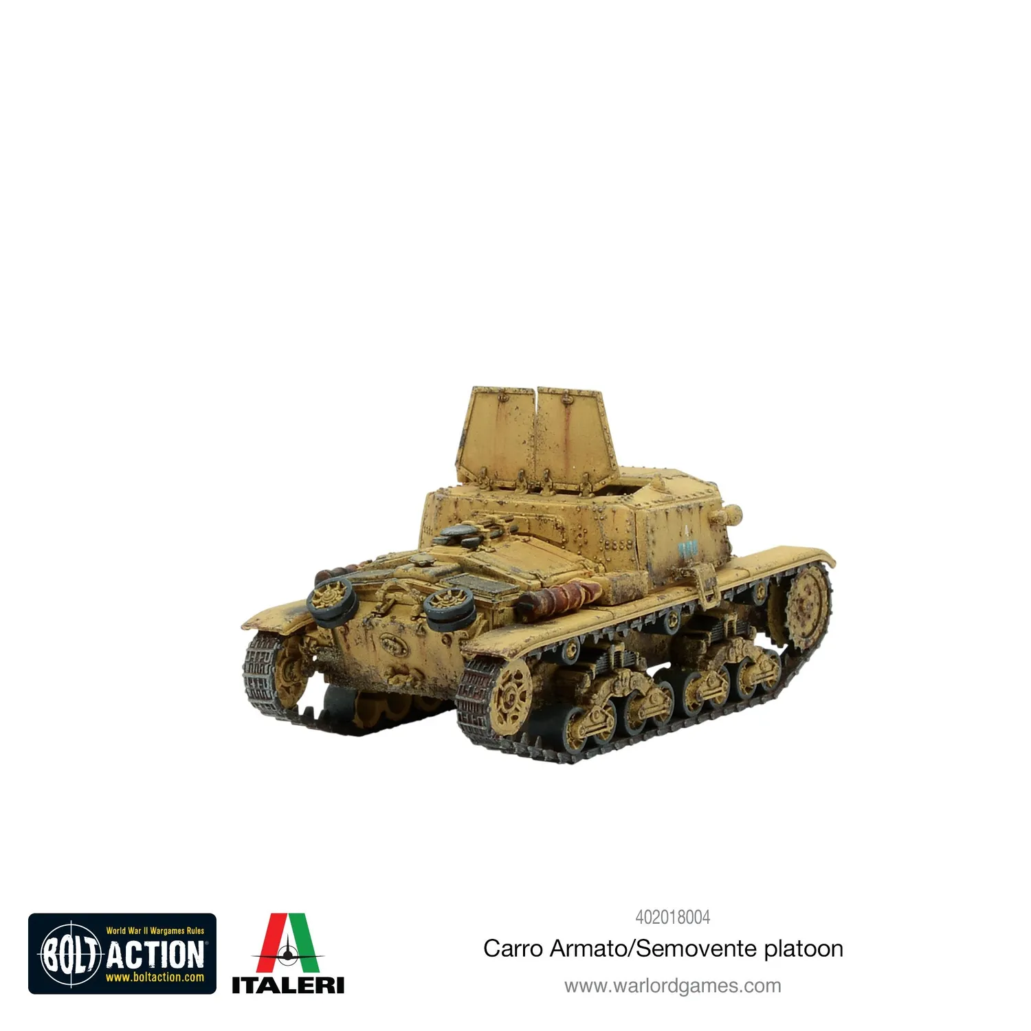Bolt Action Carro Armato M13 Platoon kit de chars italien 3 pièces