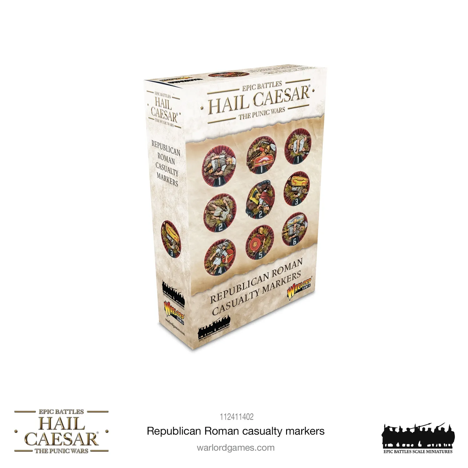 Bolt Action Hail Caesar Epic Battles Republican Roman casualty markers résine