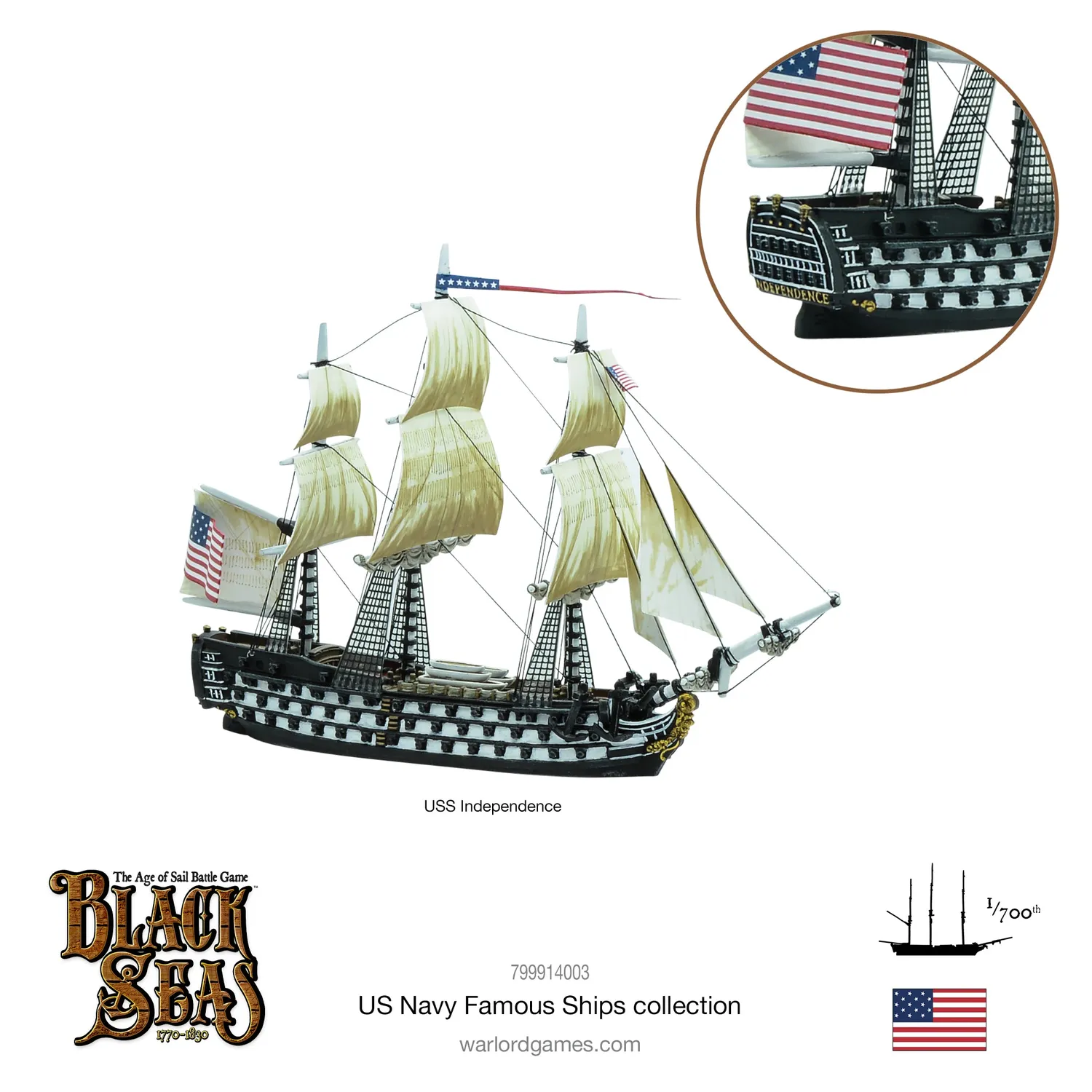 Bolt Action Black Seas United States Famous Ships Bundle navires US