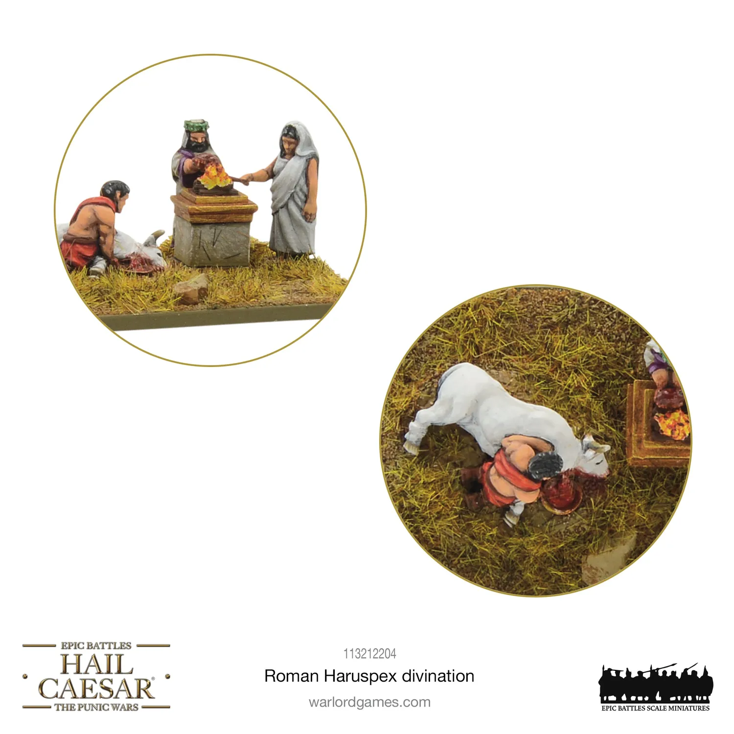 Bolt Action Hail Caesar Epic Battles: Roman Haruspex Divination vignette résine