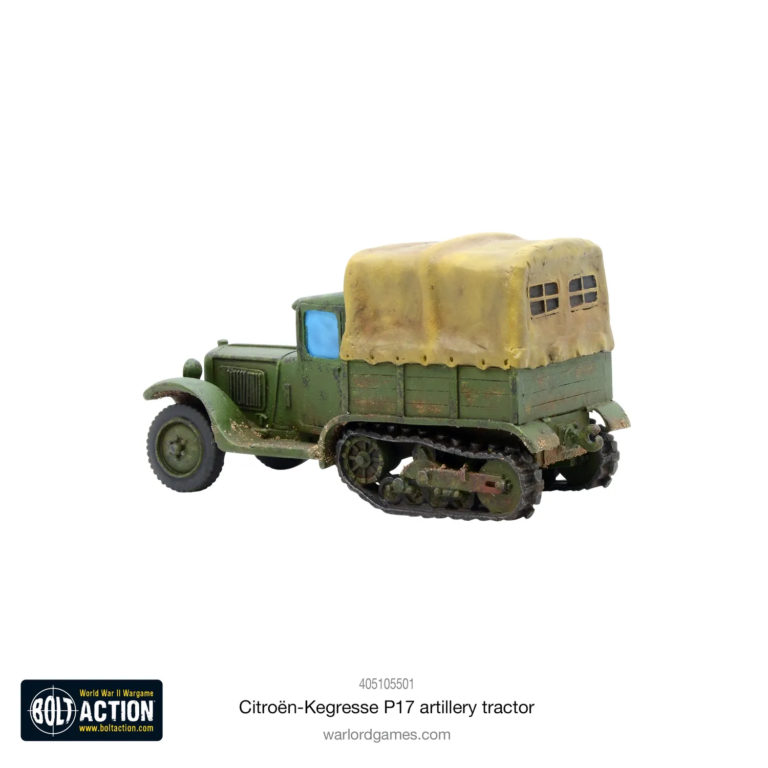 Bolt Action Citroën Kégresse P17 tracteur artillerie résine