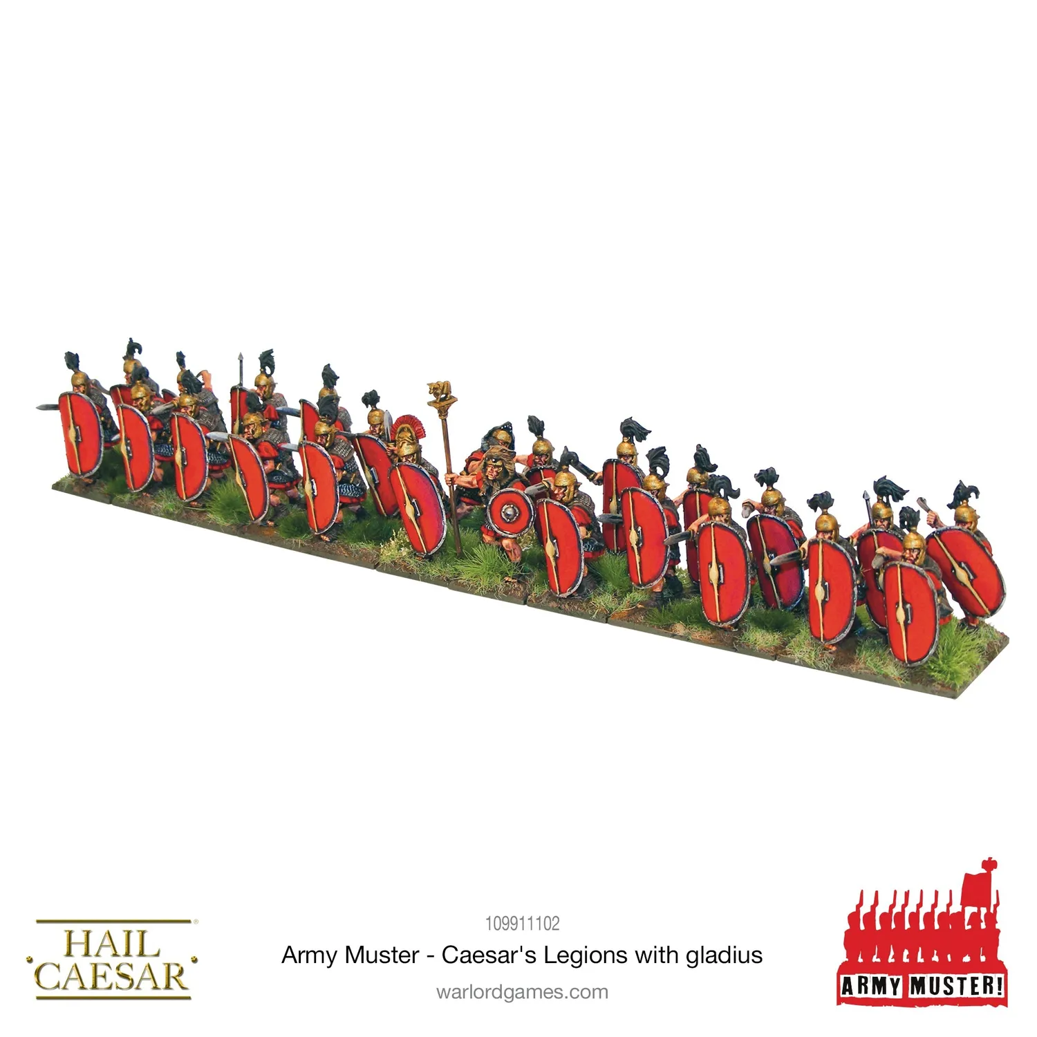 Bolt Action Hail Caesar Army Muster: Caesar's Legions With Gladius figurines romaines 72 pièces plastique