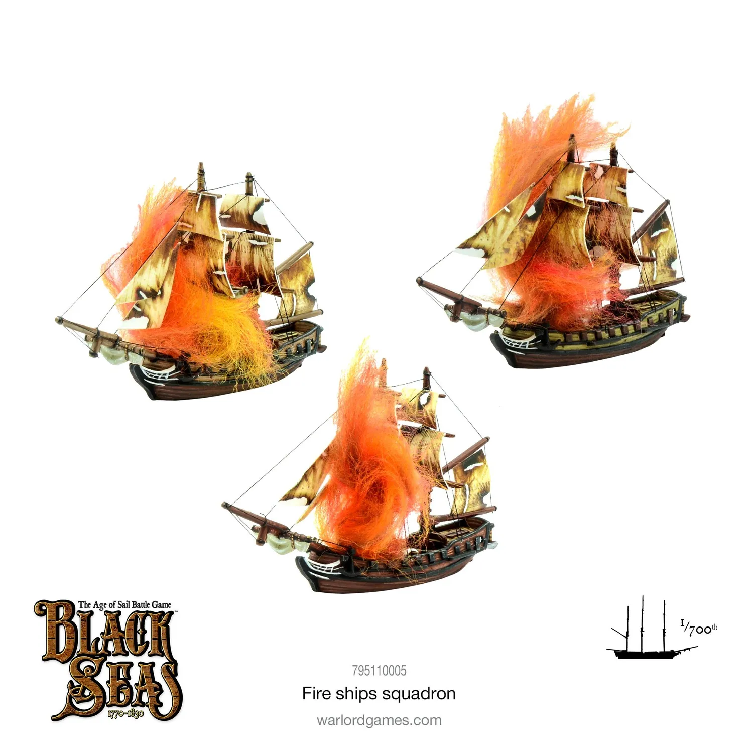 Bolt Action Black Seas Fire Ship Squadron figurines brûlots