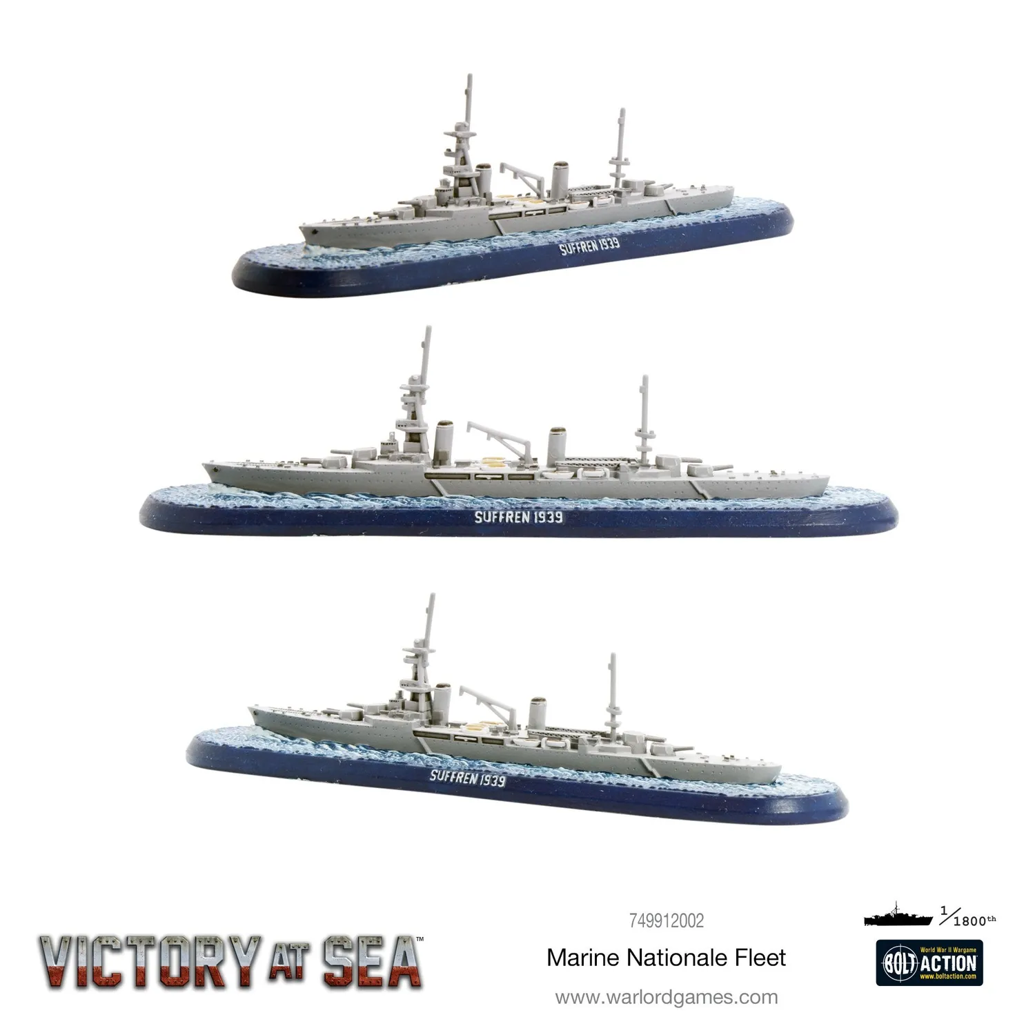 Warlord Games Victory at Sea Marine Nationale Fleet coffret