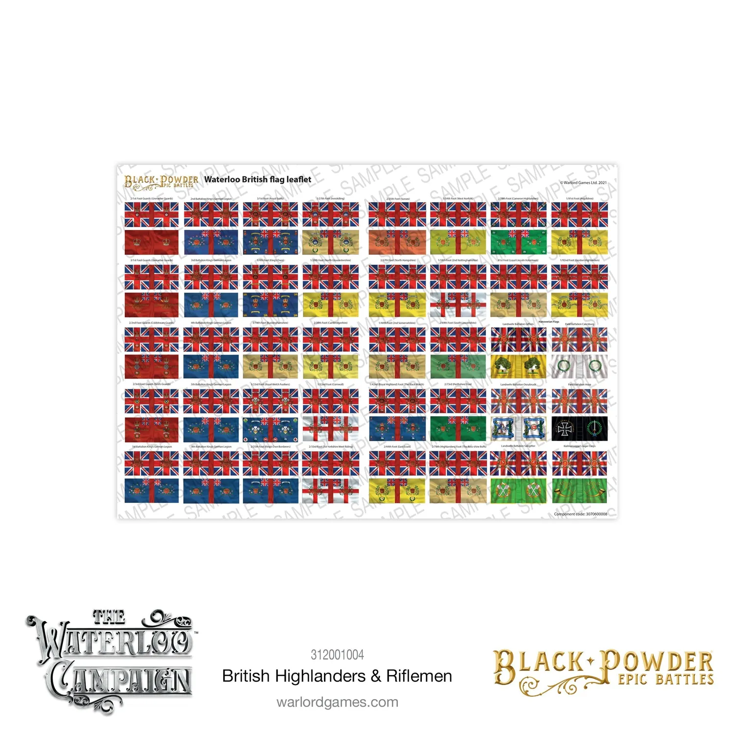 Black Powder Epic Battles British Highlanders & Riflemen figurines plastique Waterloo