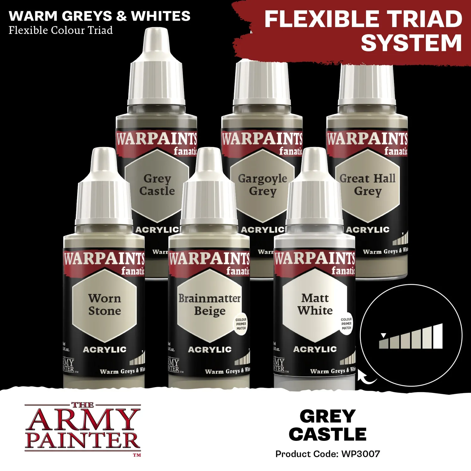 Army Painter Warpaints Fanatic Grey Castle peinture gris