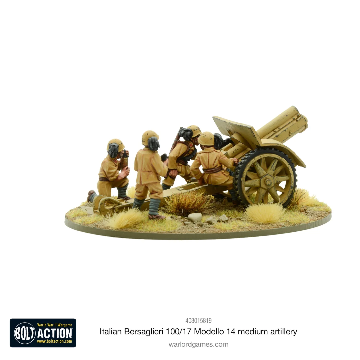 Bolt Action Bersaglieri 100/17 Modello 14 canon artillerie métal
