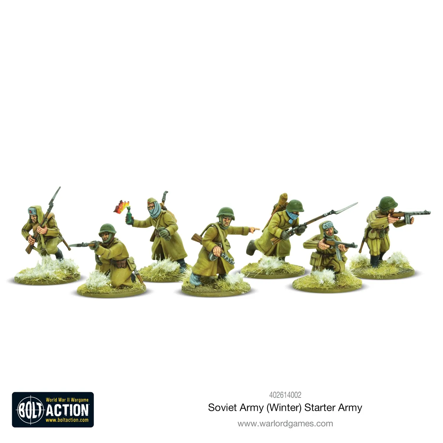 Bolt Action Soviet Army (Winter) starter army figurines hiver