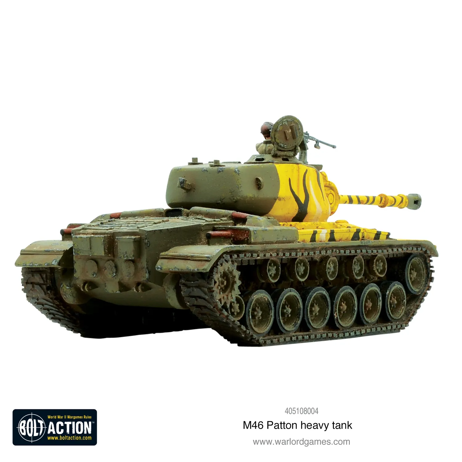 Bolt Action Korea M46 Patton char lourd résine 28mm