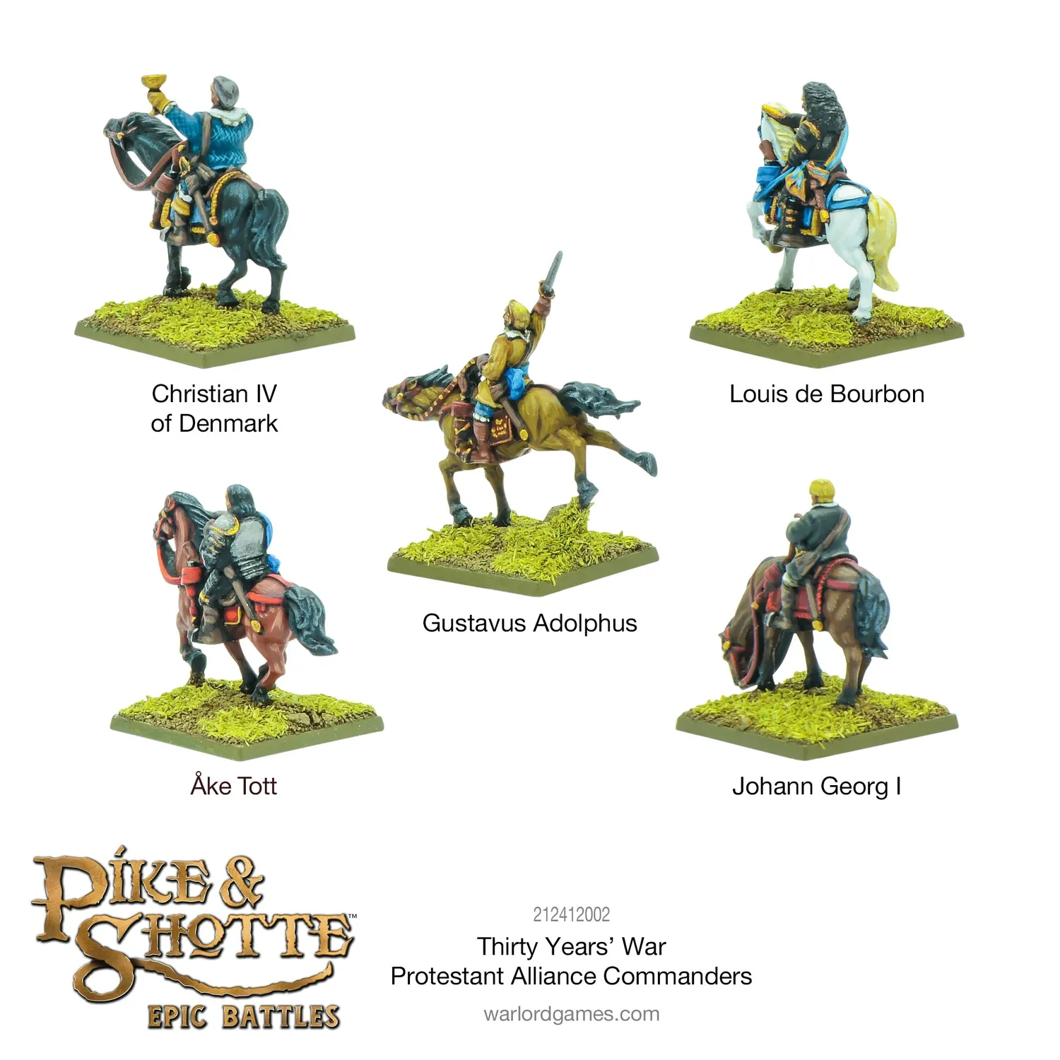 Pike & Shotte Epic Protestant Alliance commandants résine