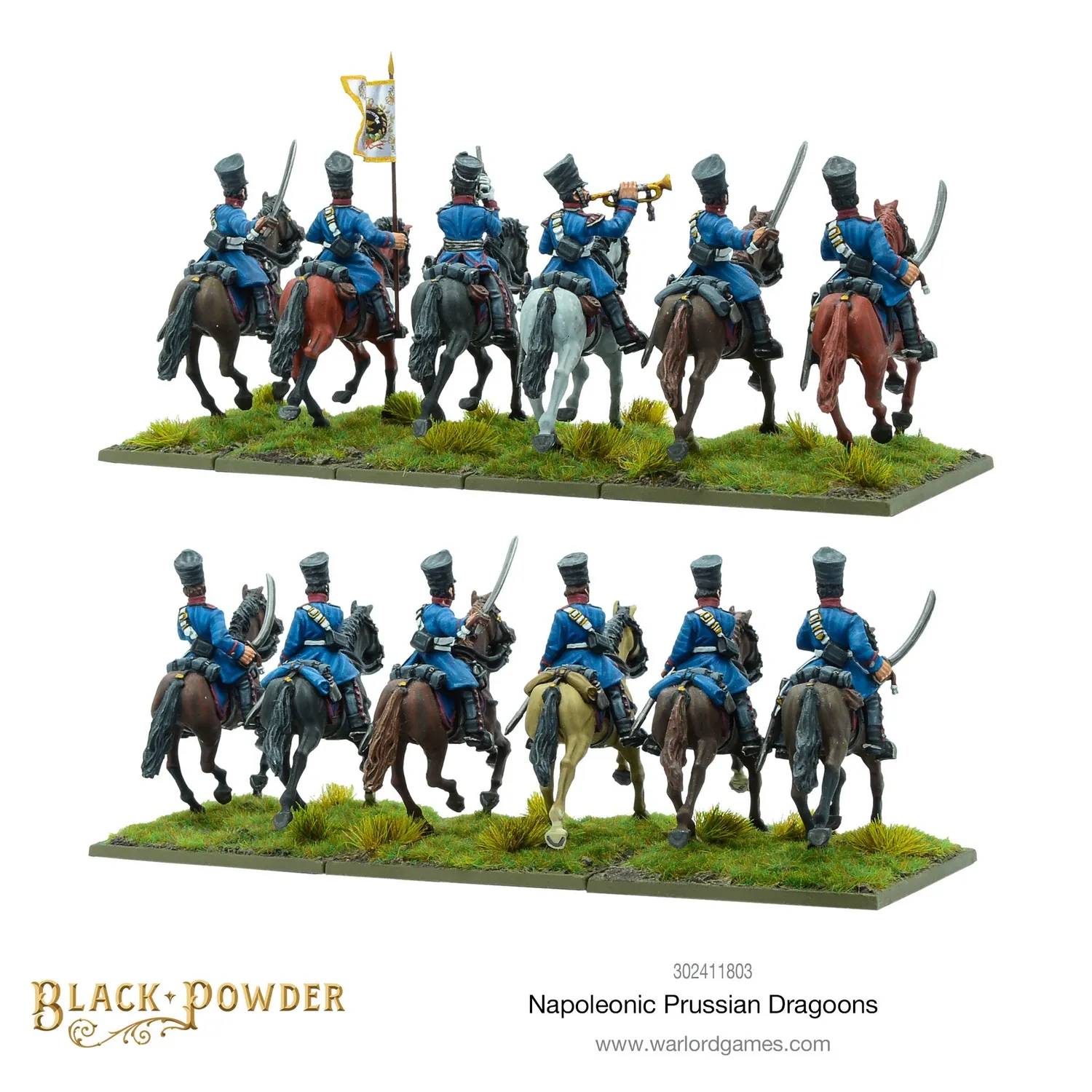 Black Powder Dragons prussiens figurines résine x12