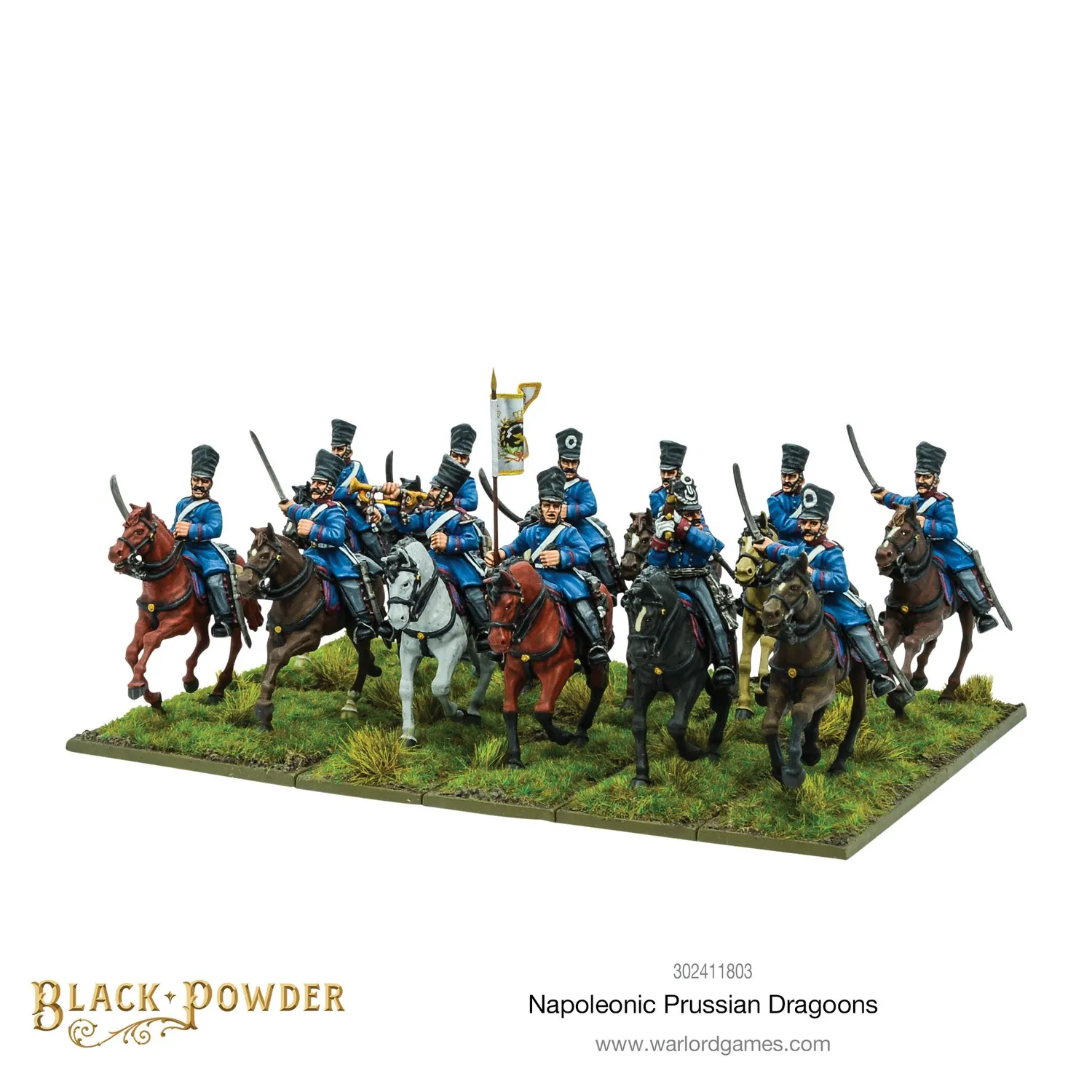 Black Powder Dragons prussiens figurines résine x12