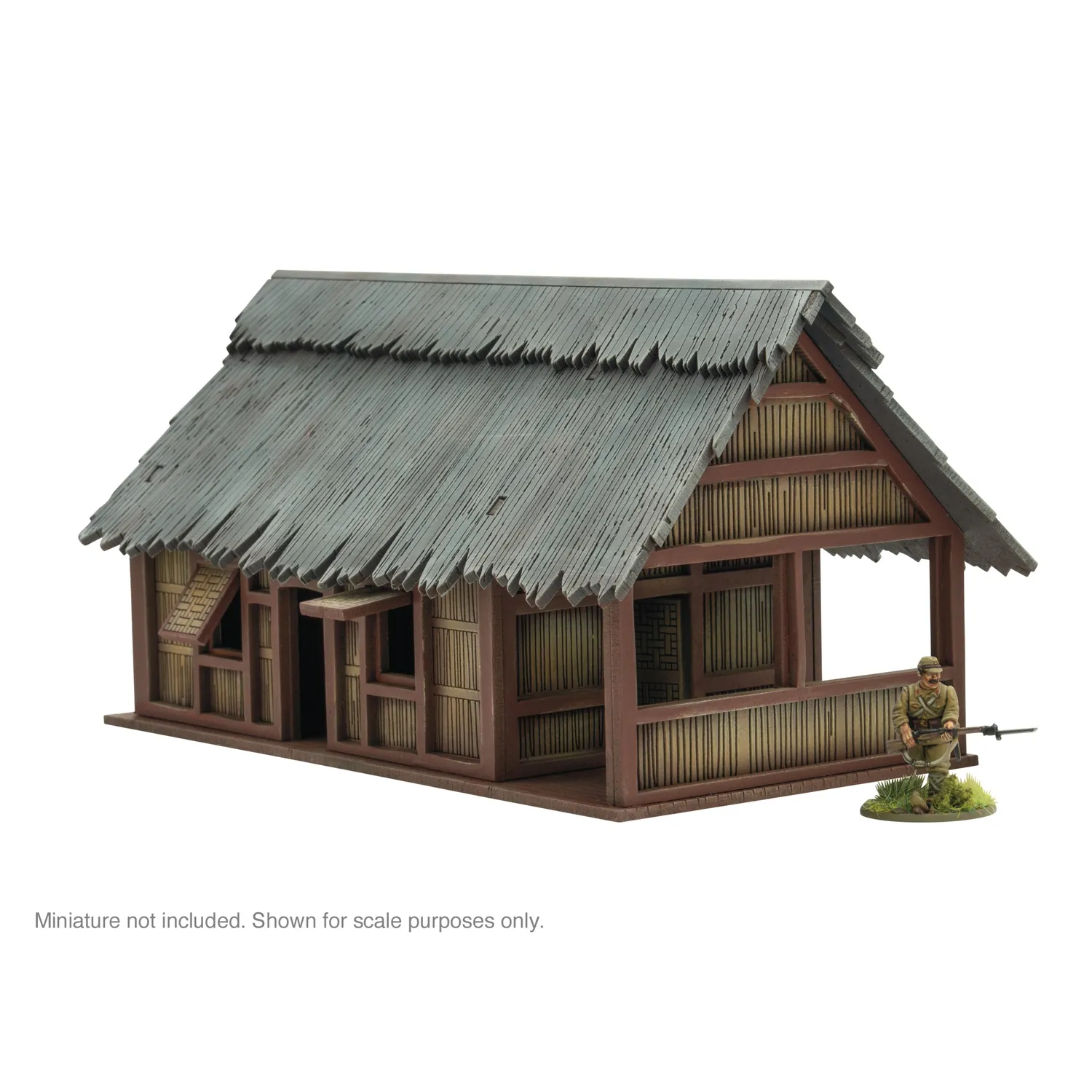 Bolt Action Pacific Theatre grand bâtiment décor MDF