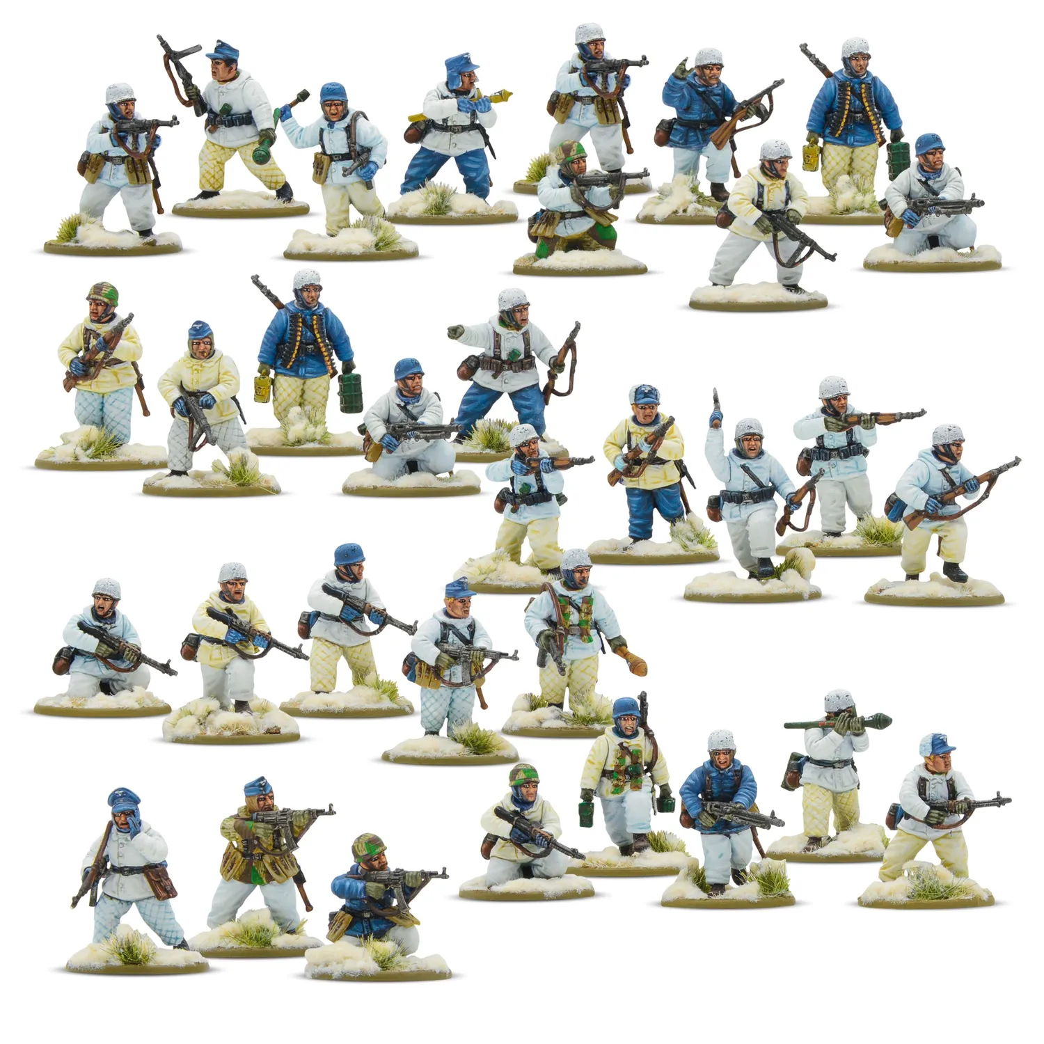 Bolt Action German Fallschirmjäger Winter Starter Army armée de démarrage