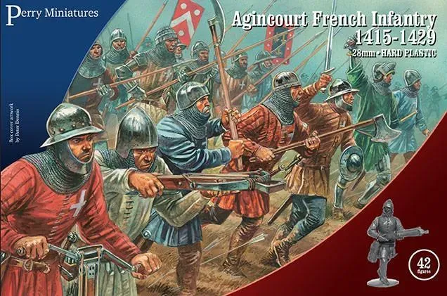 Bolt Action Agincourt French Infantry figurines plastique 42 médiéval