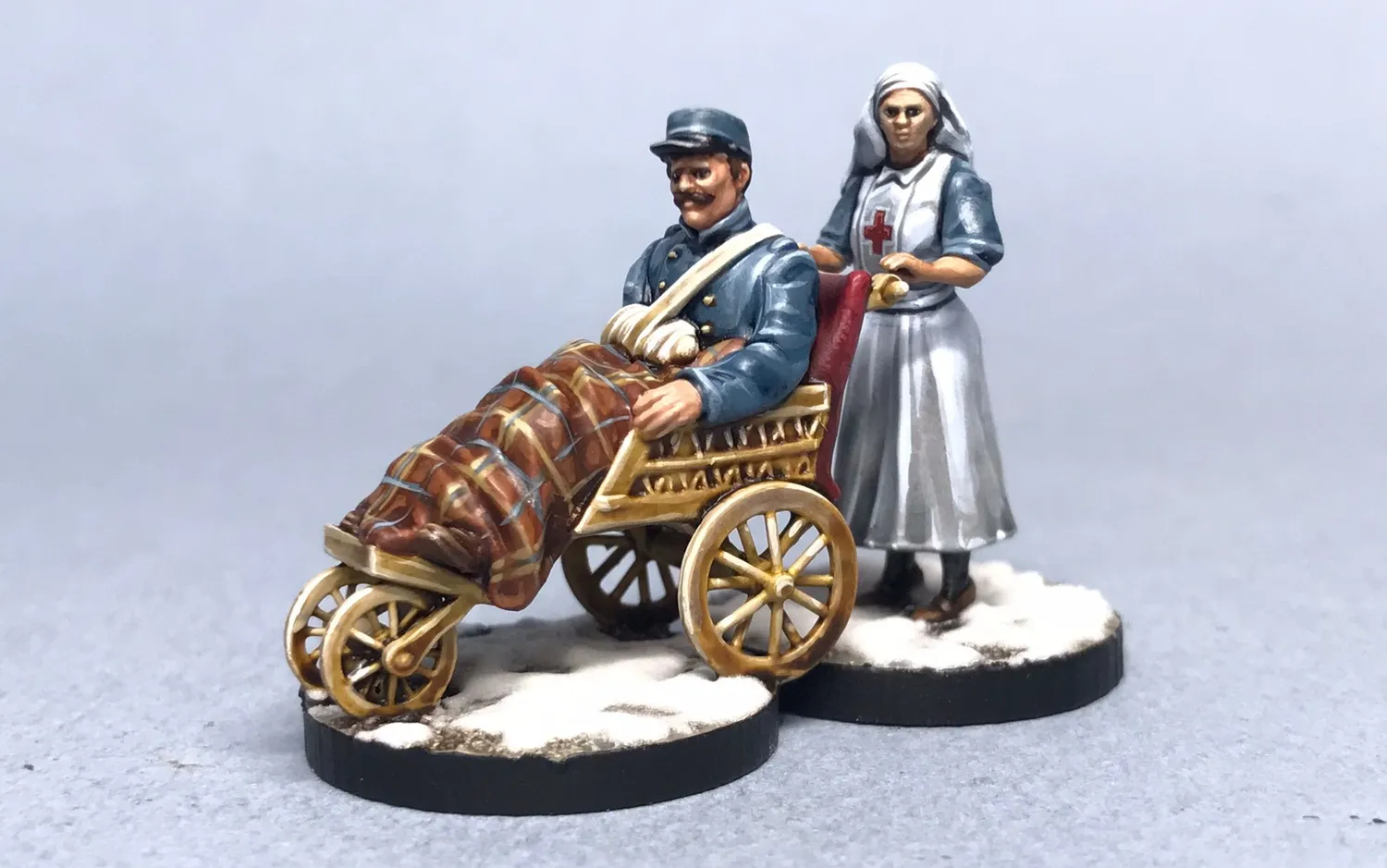 Des Tranchées aux Barricades Pépère Noël Victoire saynète résine 28mm