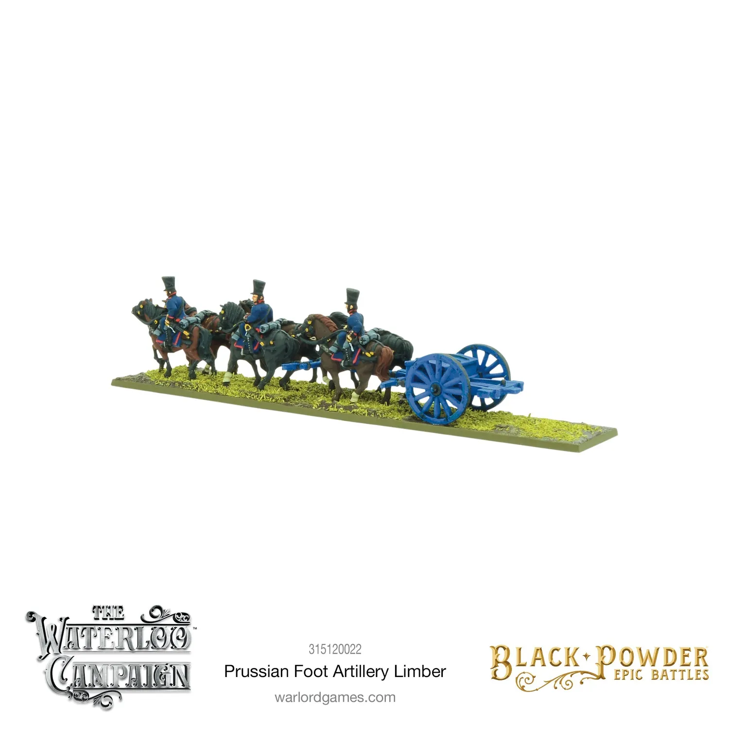 Bolt Action Black Powder Epic Battles Napoleonic Prussian Foot Artillery Limber attelage résine Default