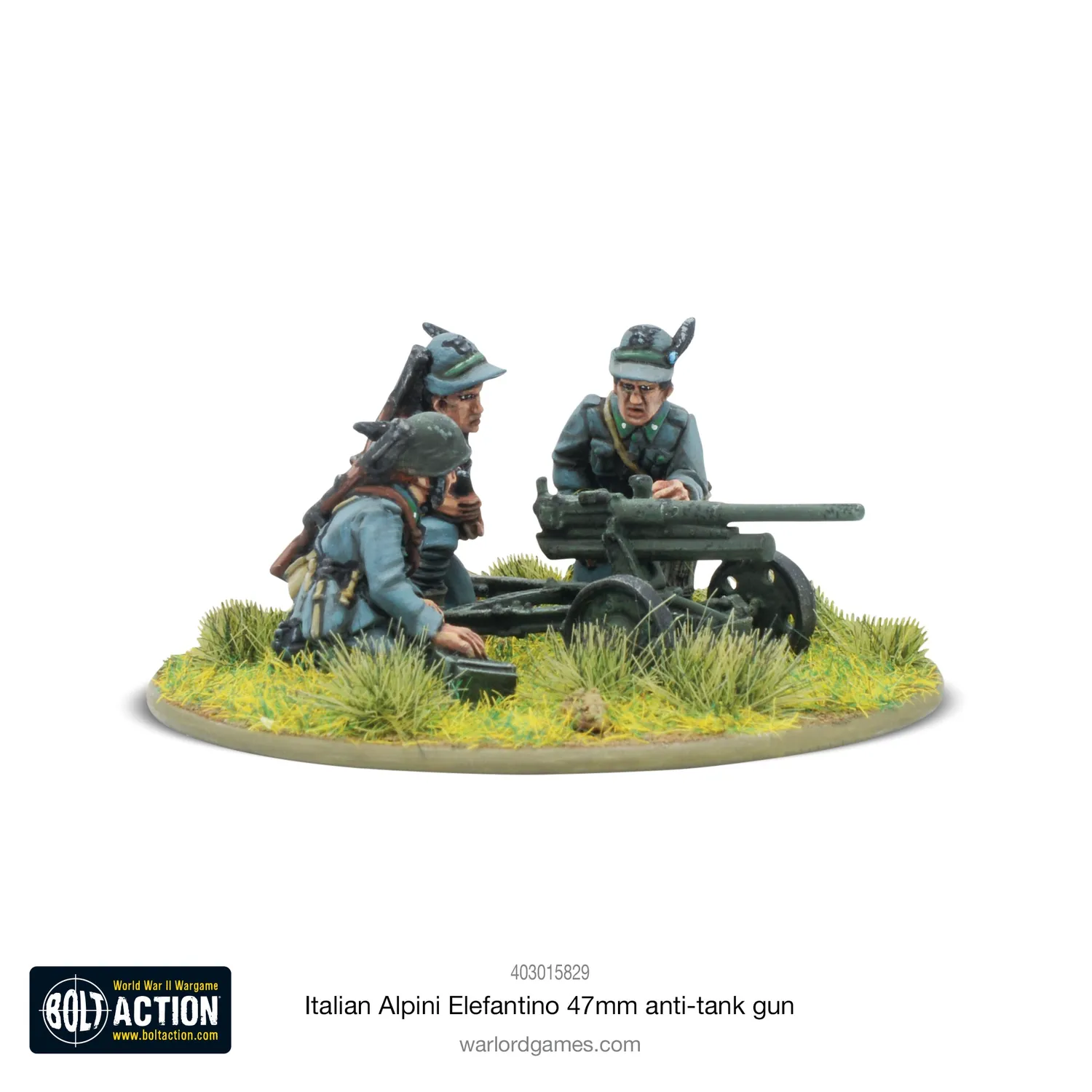Bolt Action Italian Alpini Elefantino 47mm canon métal