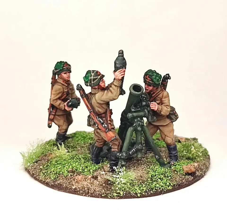 Ares Wargames Mortier soviétique de 120mm figurines métal 28 mm