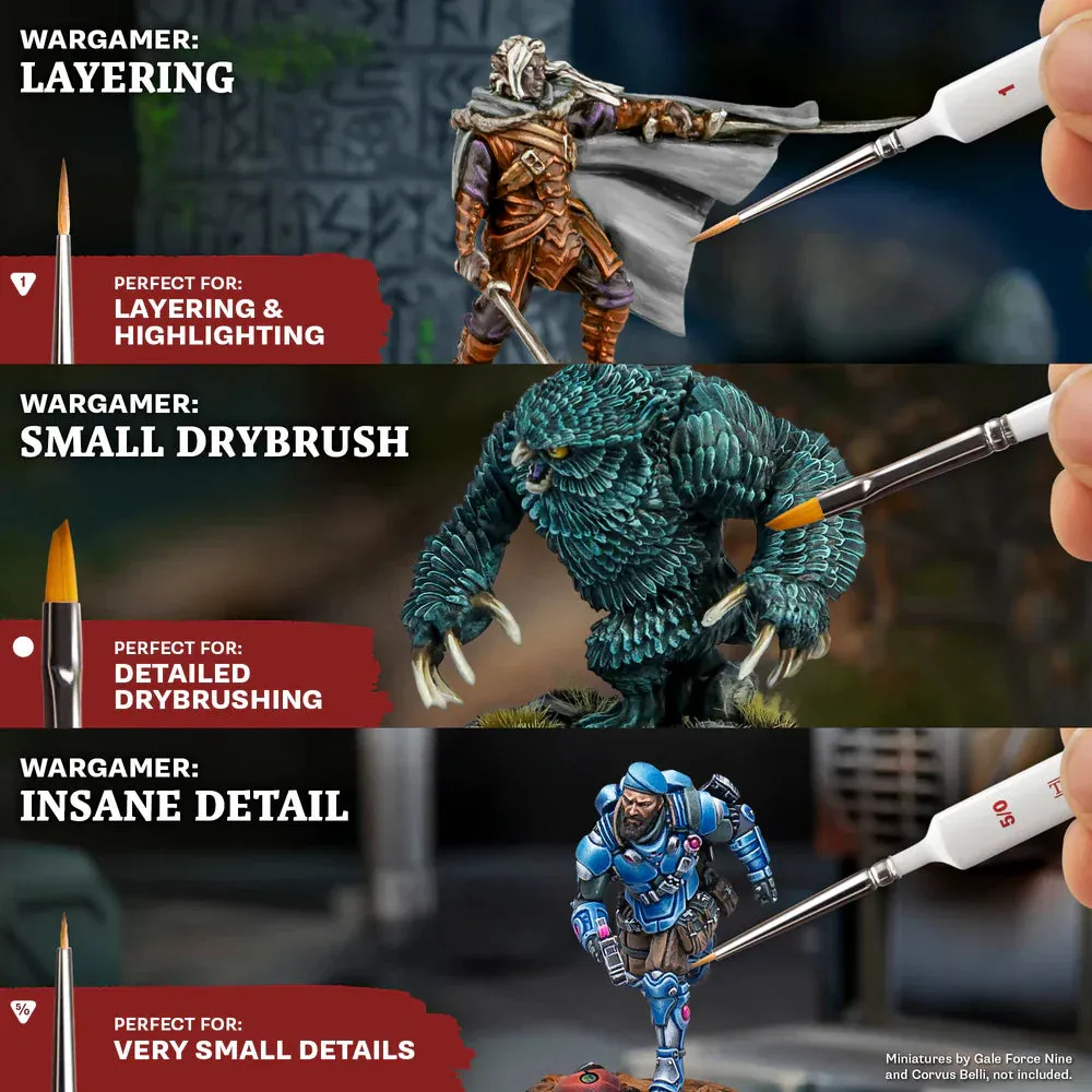 Army Painter Most Wanted Brush Set 3 pinceaux