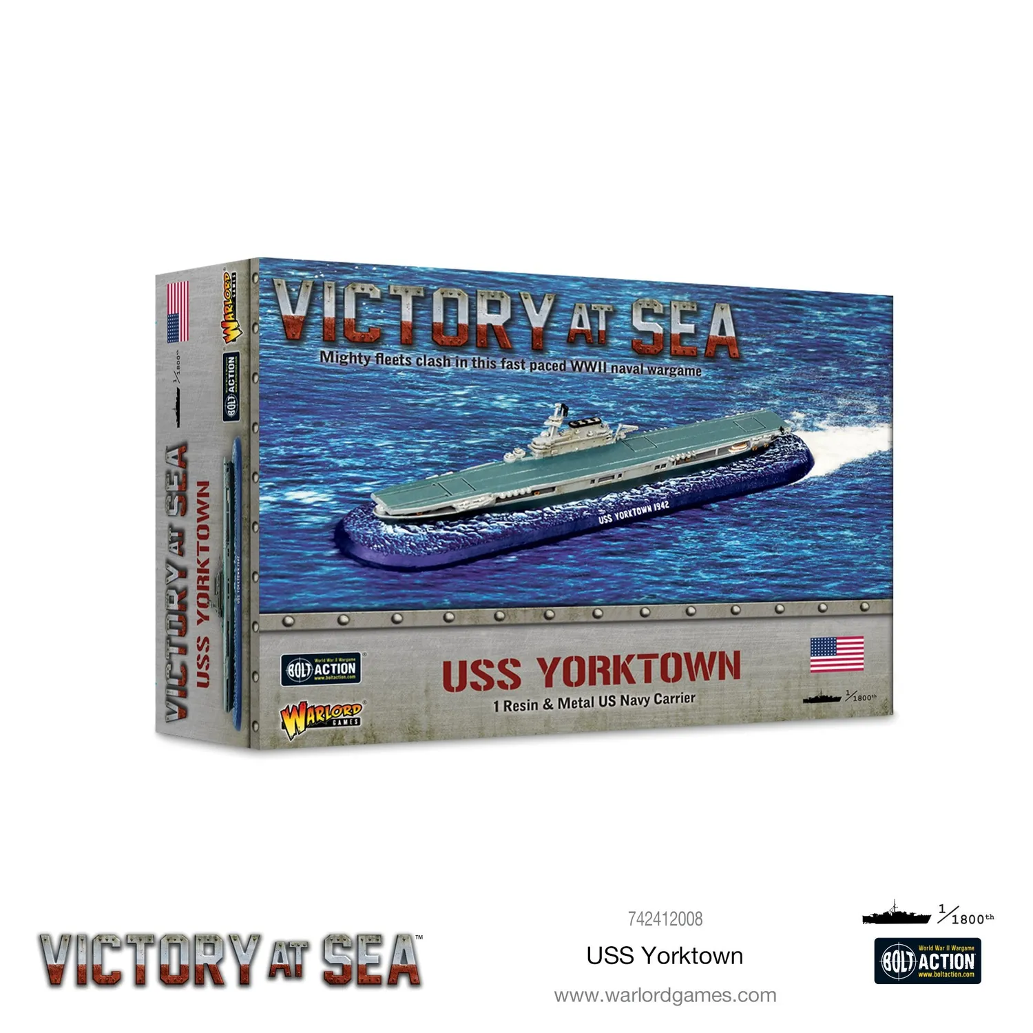 Warlord Games Victory at Sea USS Yorktown porte-avions