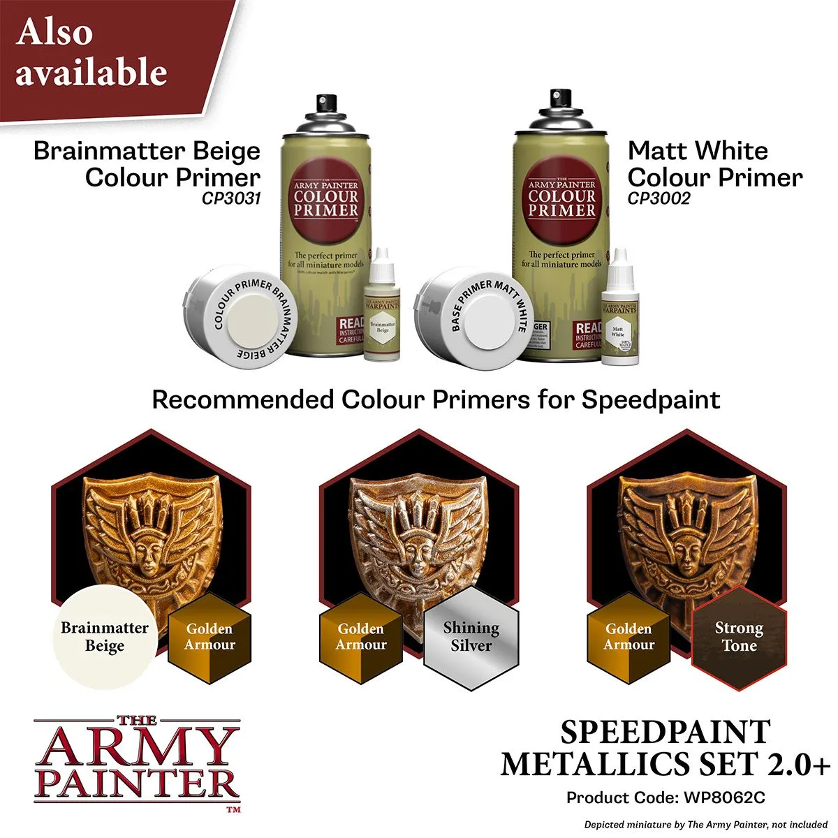 Army Painter Speedpaint 2.0 Metallics set 10 peintures + pinceau
