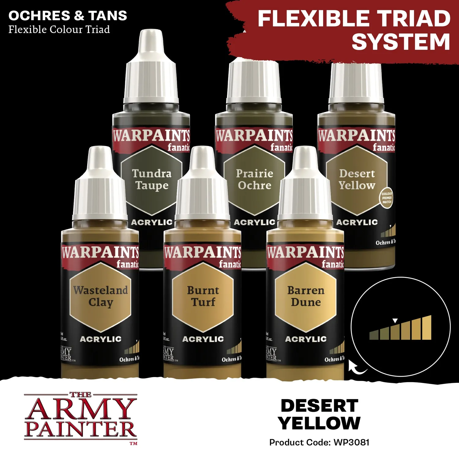 Army Painter Warpaints Fanatic Desert Yellow peinture 18 ml jaune désert