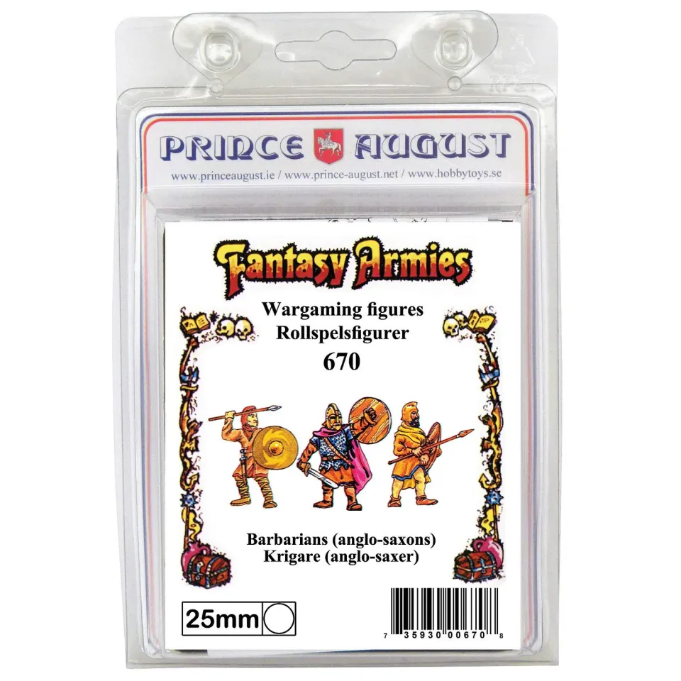 Prince August PA670 Fantasy Barbarians moule 25 mm métal 3 figurines