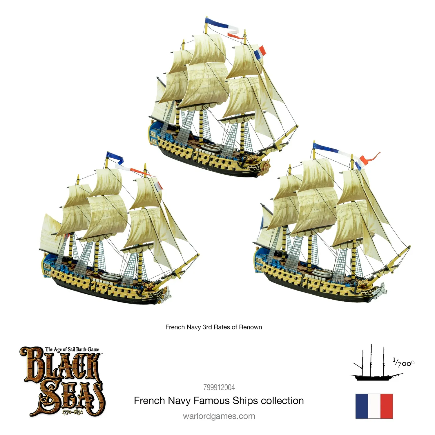 Bolt Action Black Seas French Navy Famous Ships Bundle navires