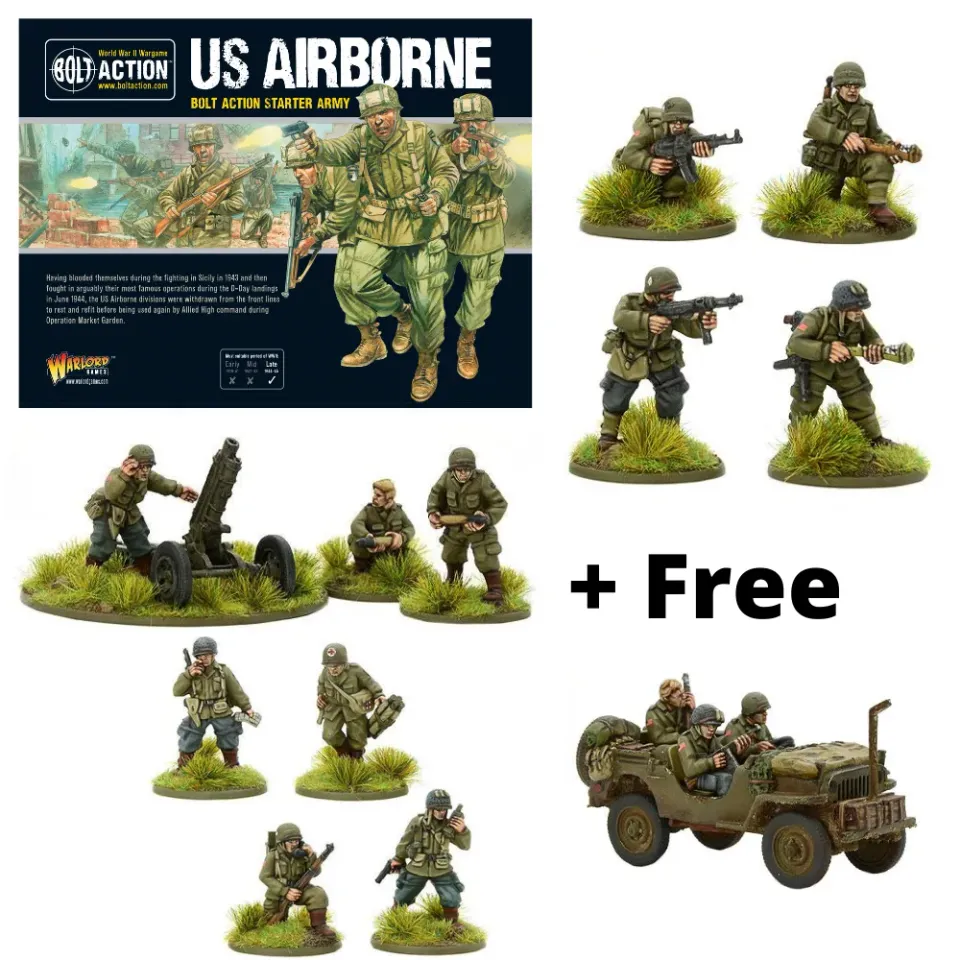 Bolt Action US Airborne division armée figurines parachutistes
