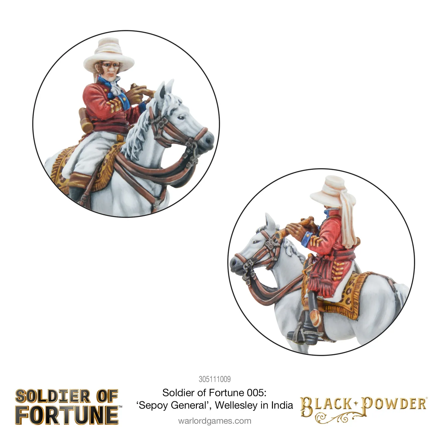 Bolt Action Soldier of Fortune 005 Sepoy General figurine métal