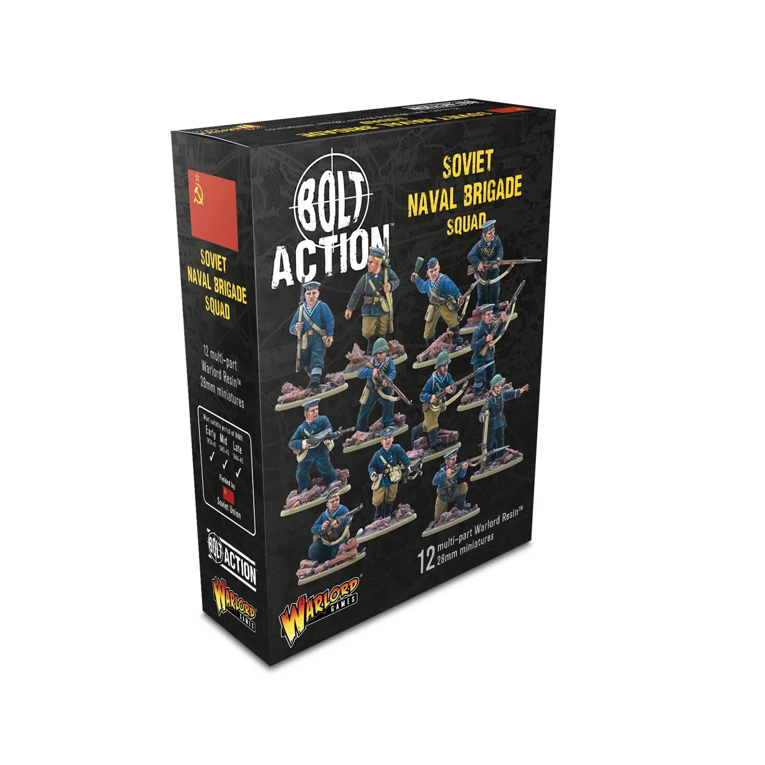 Bolt Action Brigade navale soviétique escouade résine 12 fig